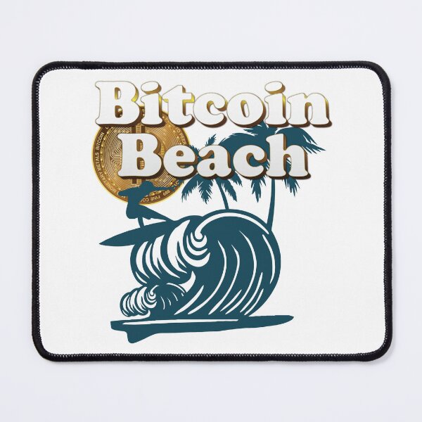 Item preview, Bitcoin Beach Surfer, El Zonte, El Salvador - White designed and sold by johnta17.