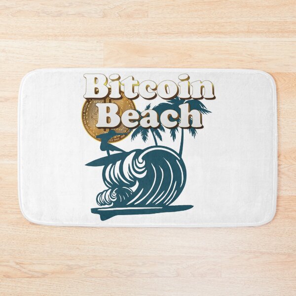 Item preview, Bitcoin Beach Surfer, El Zonte, El Salvador - White designed and sold by johnta17.