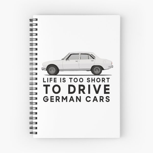Item preview, 504 - Life is too short to drive German cars - white designed and sold by knappidesign.