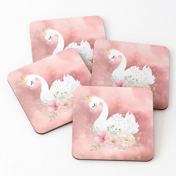 Item preview, Floral Pink Swan designed and sold by Lylabean22.