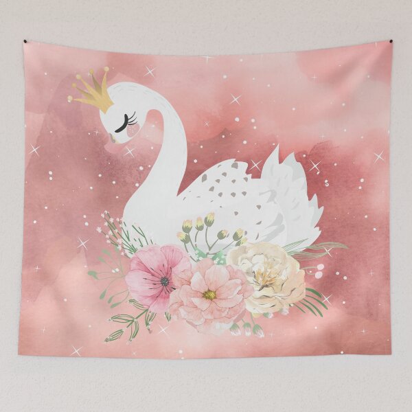 Item preview, Floral Pink Swan designed and sold by Lylabean22.