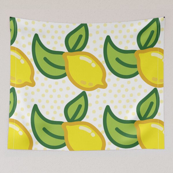 Item preview, lemons pattern, lemon print designed and sold by rashodesign.