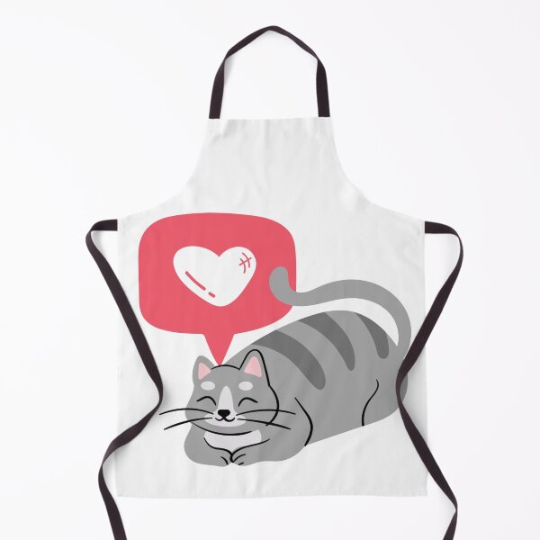 Item preview, Sleeping grey cat with heart icon designed and sold by priyankajustine.