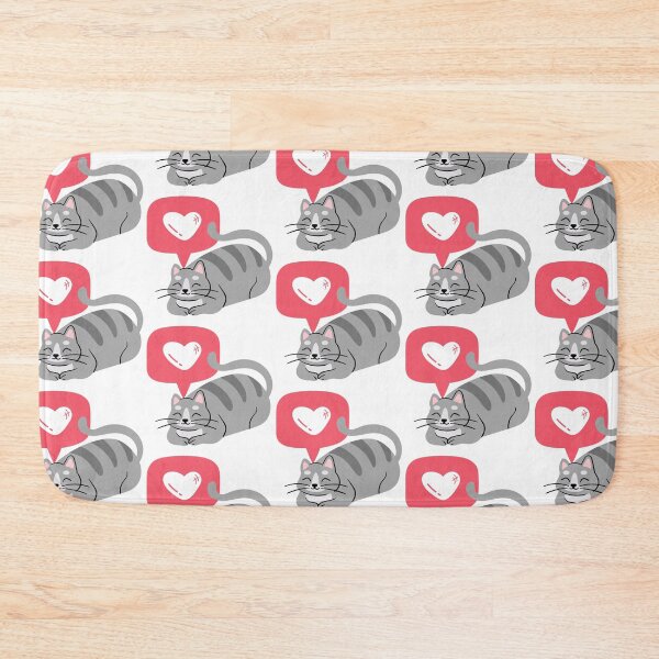 Item preview, Sleeping grey cat with heart icon designed and sold by priyankajustine.