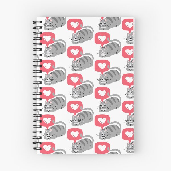 Item preview, Sleeping grey cat with heart icon designed and sold by priyankajustine.