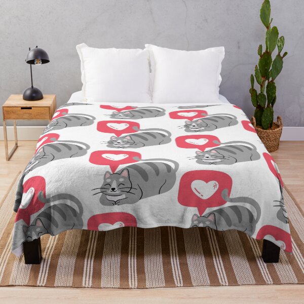 Item preview, Sleeping grey cat with heart icon designed and sold by priyankajustine.