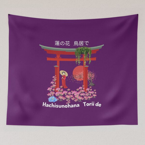 Item preview, Lotus blossoms at the torii gate designed and sold by rocklegends99.