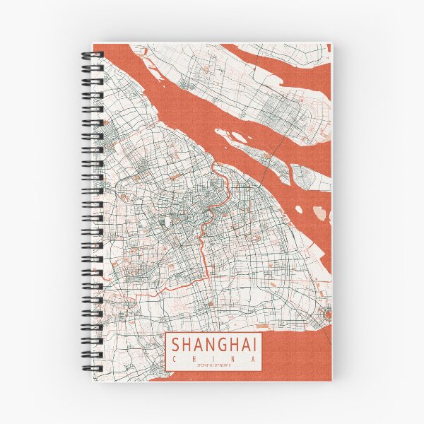 Item preview, Shanghai City Map of China - Bohemian designed and sold by deMAP.