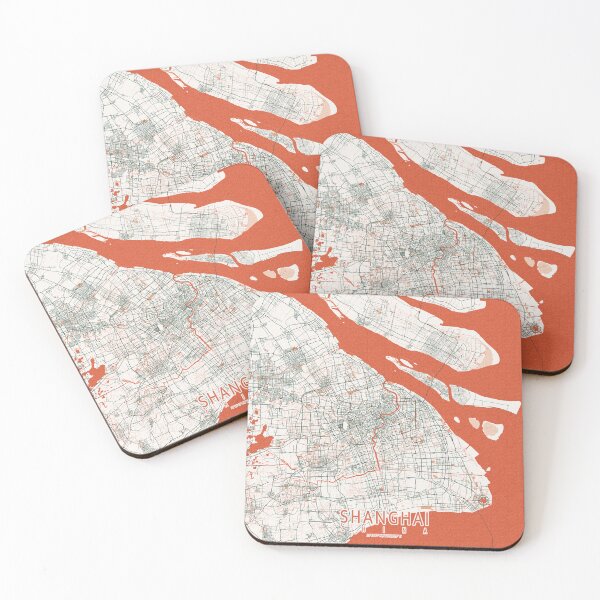 Item preview, Shanghai City Map of China - Bohemian designed and sold by deMAP.