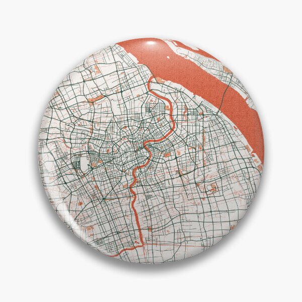 Item preview, Shanghai City Map of China - Bohemian designed and sold by deMAP.