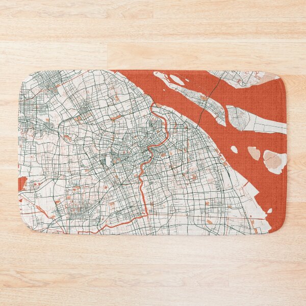 Item preview, Shanghai City Map of China - Bohemian designed and sold by deMAP.