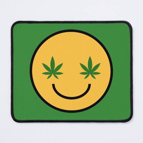 Item preview, Smiley Face/Emoji with Weed Leaf Eyes Design 420/Weed/Cannabis/Pot/Marijuana Design designed and sold by SteamParliament.
