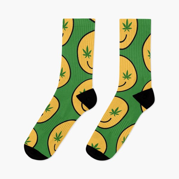 Item preview, Smiley Face/Emoji with Weed Leaf Eyes Design 420/Weed/Cannabis/Pot/Marijuana Design designed and sold by SteamParliament.