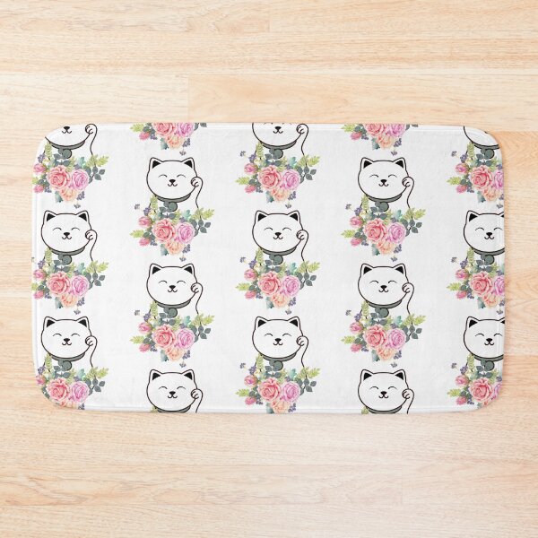 Item preview, Peaceful floral cat designed and sold by priyankajustine.