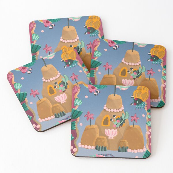 Item preview, Happy Hermit Crab, Sea Slug and friends at the Sand Castle designed and sold by Ingrid Poole.