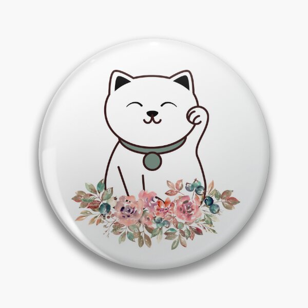 Item preview, Peaceful floral cat designed and sold by priyankajustine.