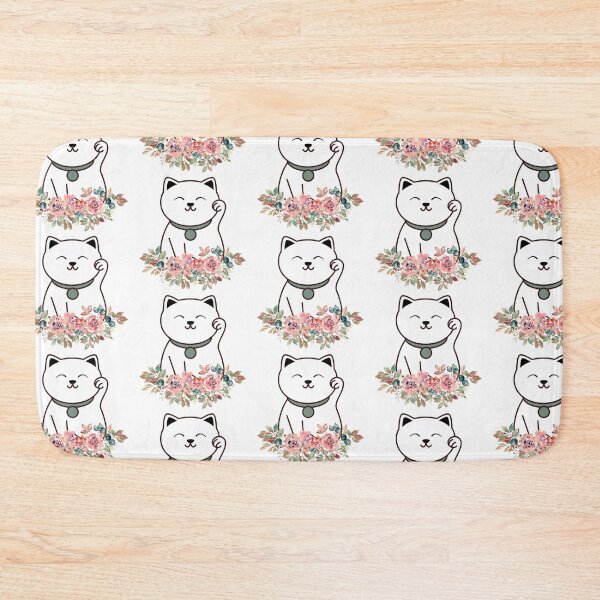 Item preview, Peaceful floral cat designed and sold by priyankajustine.