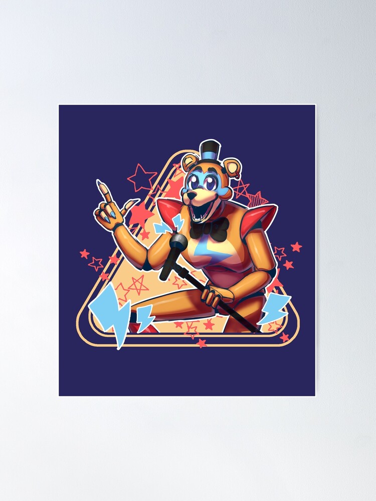 Glamrock Freddy (Security Breach) Fnaf Poster/ Art Print