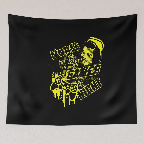Item preview, Nurse By Day Gamer By Night designed and sold by printhappy4you.