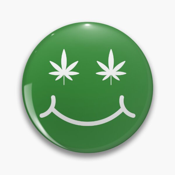 Item preview, Funny White Smiley Face with Weed Leaf Eyes Design 420/Weed/Cannabis/Pot/Marijuana Design designed and sold by SteamParliament.