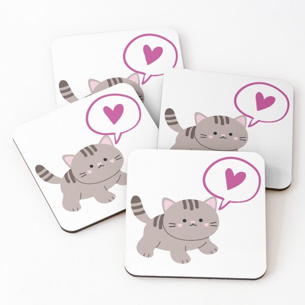 Item preview, Kitten with heart bubble designed and sold by priyankajustine.