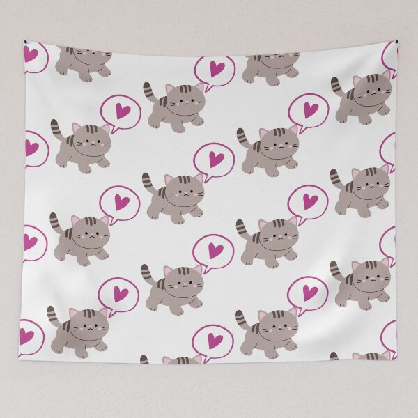 Item preview, Kitten with heart bubble designed and sold by priyankajustine.