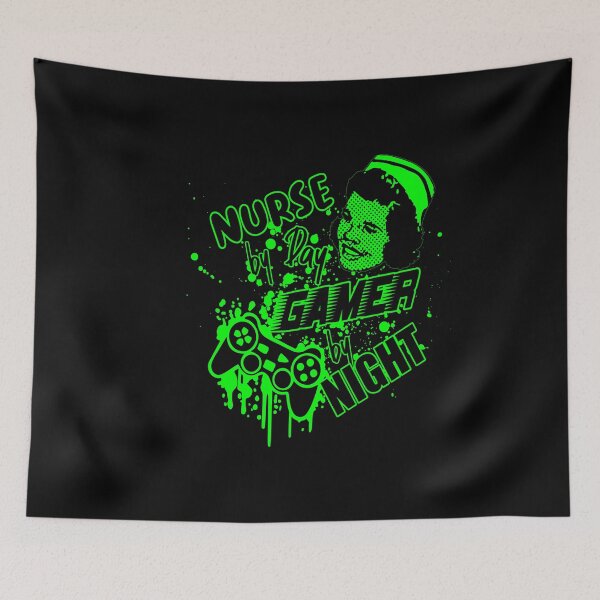 Item preview, Nurse By Day Gamer By Night designed and sold by printhappy4you.