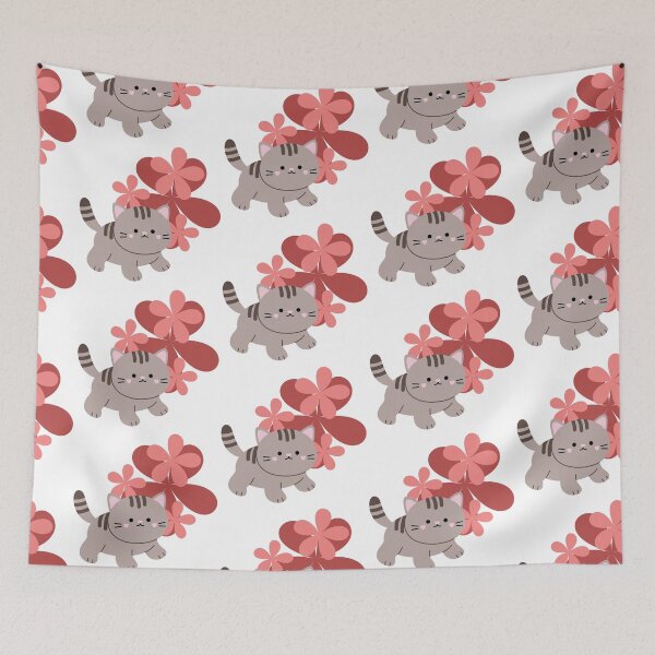 Item preview, Kitten with flower back designed and sold by priyankajustine.