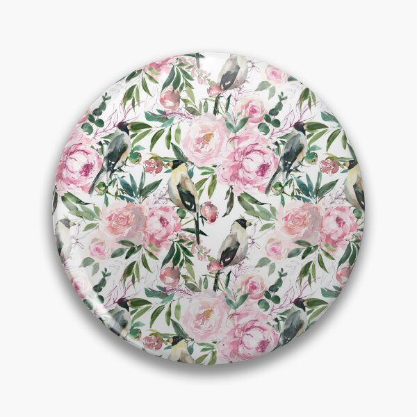 Item preview, Letter D Pink Peony Flower designed and sold by WildAliceArt.