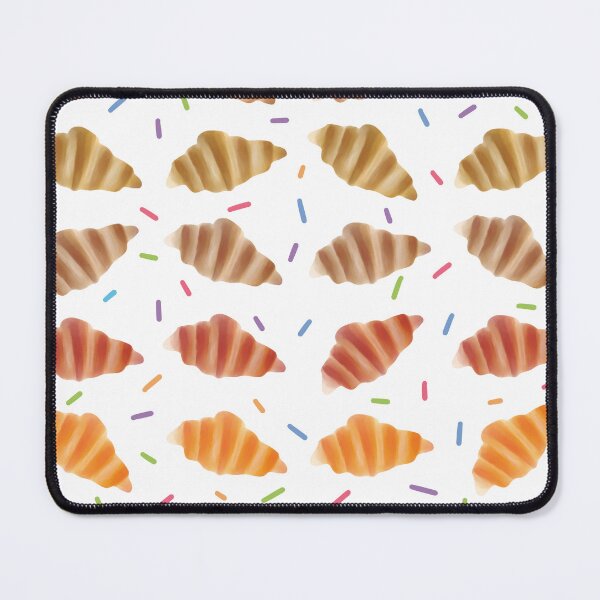 Item preview, Life Is Pain Au Chocolat | Cute Hand Drawn Watercolour Croissant Pattern designed and sold by HarrysMomStudio.