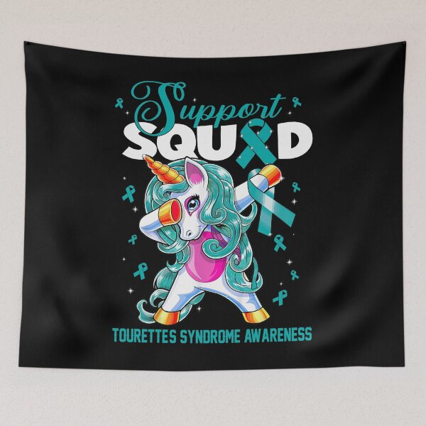 Item preview, Cute Unicorn Support Squad Tourette's Syndrome Awareness Men Women Kid designed and sold by tenjun16.