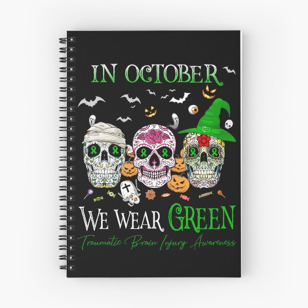 Item preview, In October We Wear Green Traumatic Brain Injury Awareness designed and sold by Sabfit.