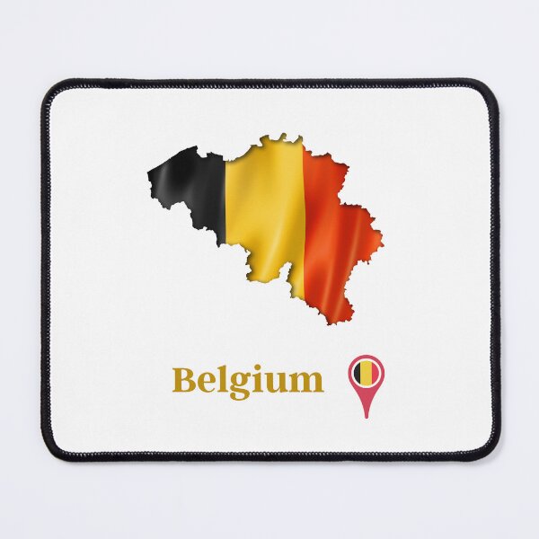 Item preview, Belgium Flag Map designed and sold by Tienda-Vane.