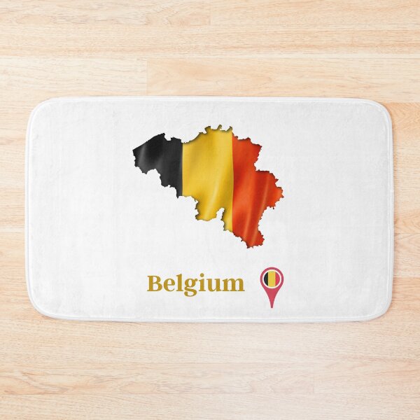 Item preview, Belgium Flag Map designed and sold by Tienda-Vane.
