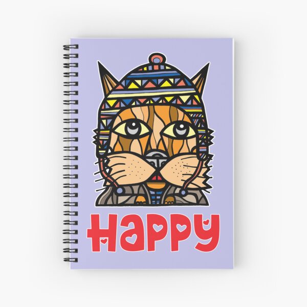 Happy Spiral Notebook