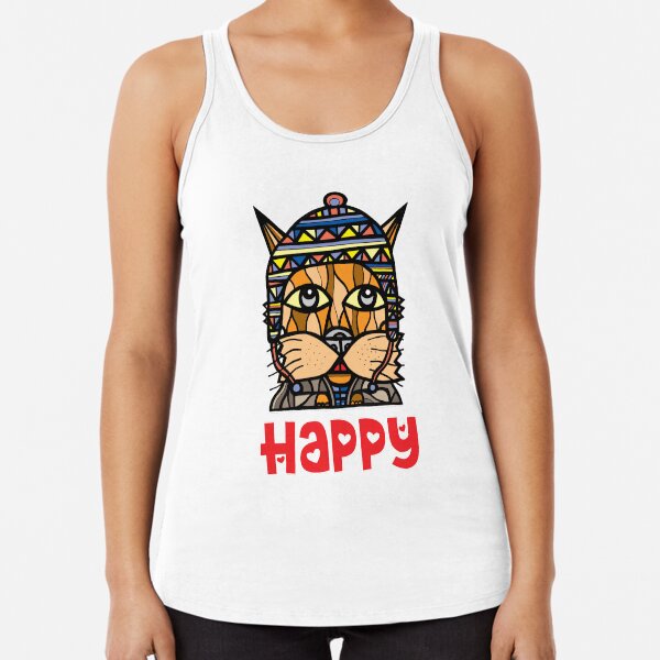 Happy Racerback Tank Top