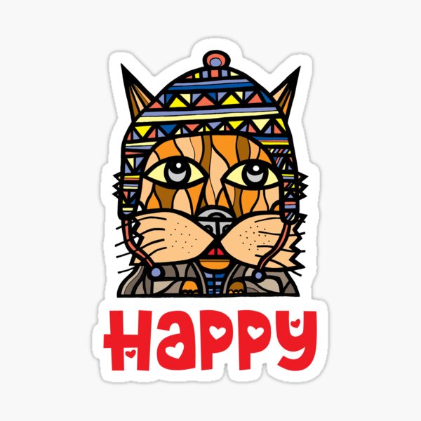 Happy Sticker