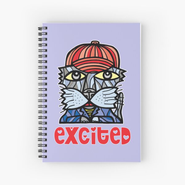 Excited Spiral Notebook