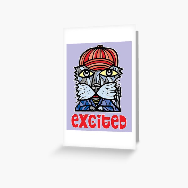 Excited Greeting Card