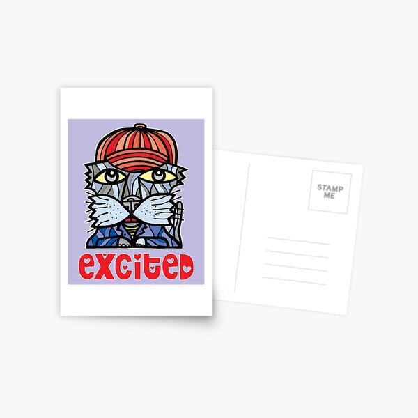 Excited Postcard