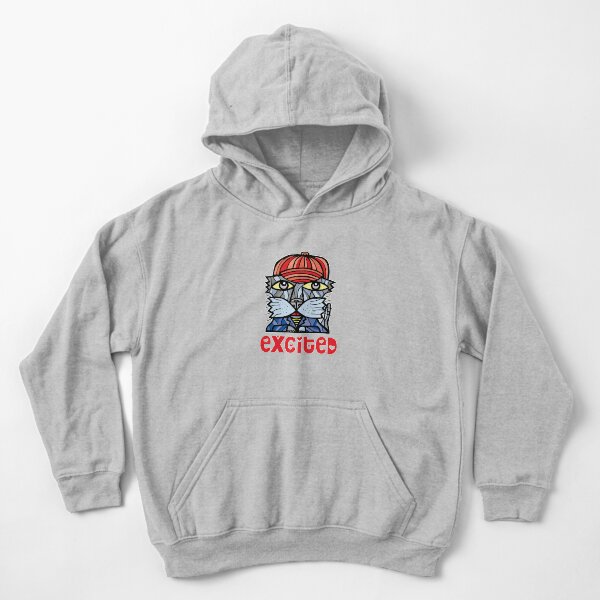 Excited Kids Pullover Hoodie