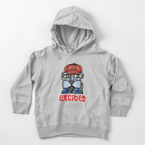 Excited Toddler Pullover Hoodie