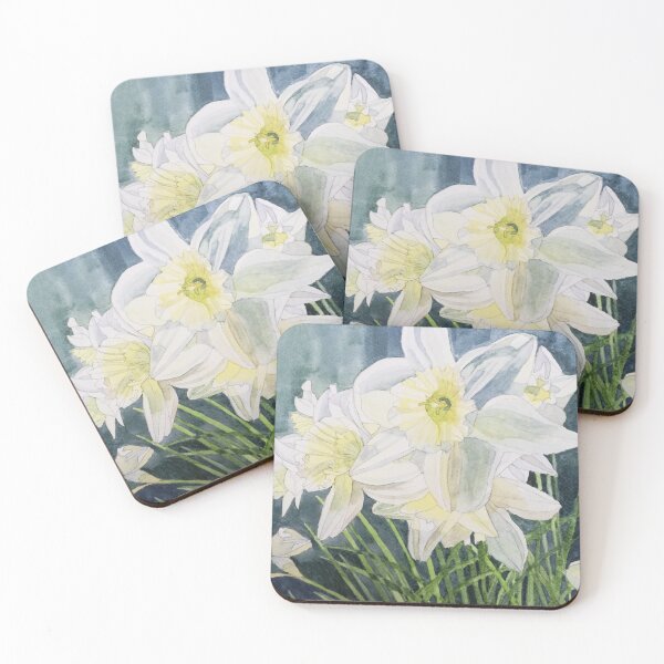 Item preview, Pale Daffodils watercolour painting  designed and sold by esvb.