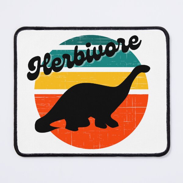 Item preview, Herbivore Dino | Retro Vegan Dinosaur | Veggie Eater designed and sold by DevlynnDesigns.