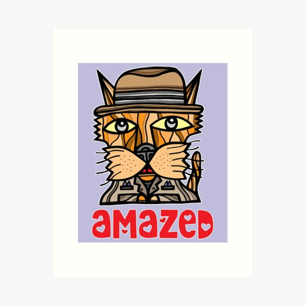 Amazed Art Print