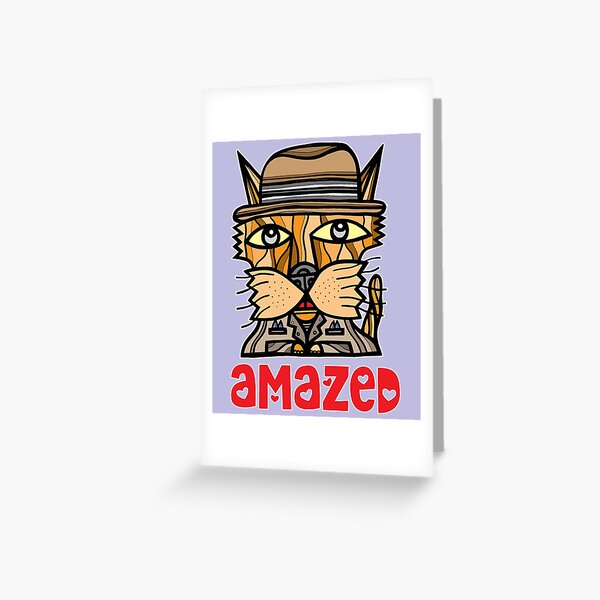 Amazed Greeting Card