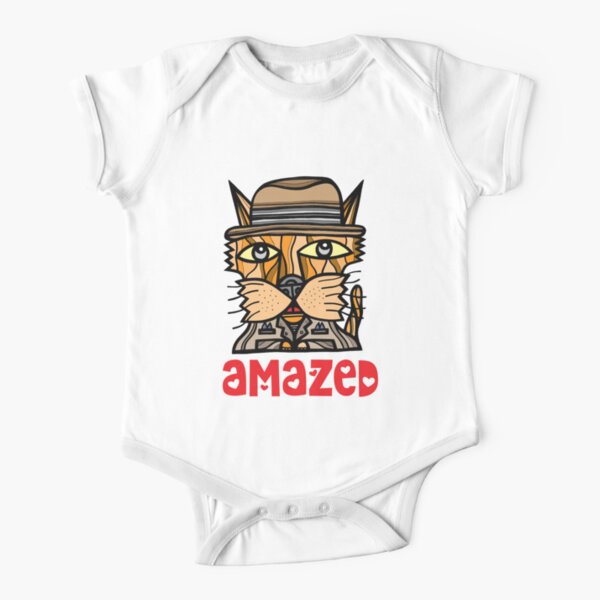 Amazed Short Sleeve Baby One-Piece