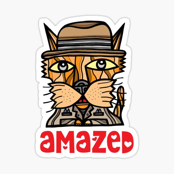 Amazed Sticker