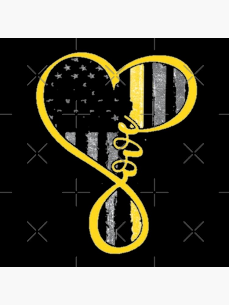 “911 Dispatcher Thin Gold Line” Poster by boutique-Dx | Redbubble