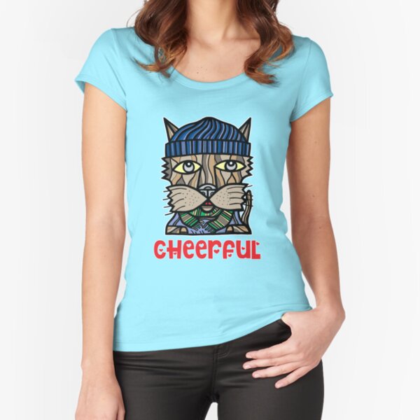 Cheerful Fitted Scoop T-Shirt